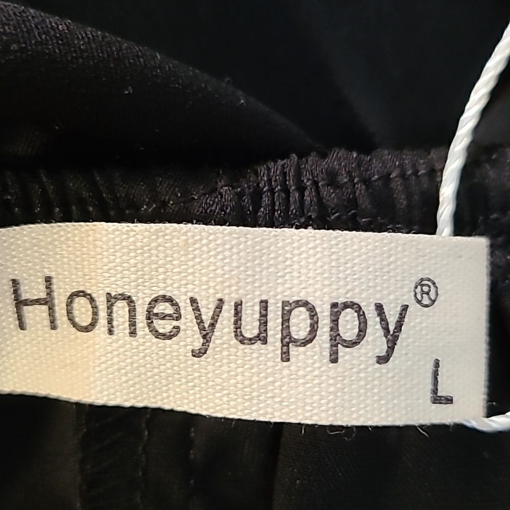 Honeyuppy Black Maxi-Dress with Ties for the back, Size Large, NWOT - Picture 7 of 9